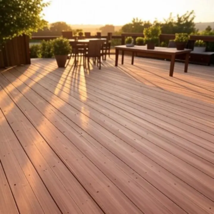 Taras kompozytowy przy domu jednorodzinnym